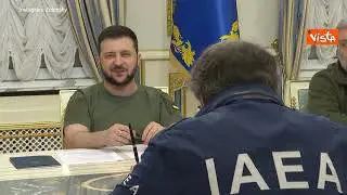 Anniversario Chernobyl, Zelensky incontra il direttore generale dell'Aiea