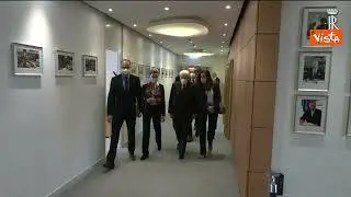 Mattarella arriva al Consiglio d'Europa a Strasburgo