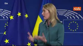 Ucraina, Metsola: "Unità senza precedenti nel Parlamento Ue dal 24 febbraio"