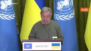 Guterres agli Ucraini: "Il mondo vi vede, stiamo facendo di tutto per porre fine a guerra"
