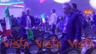 L'entusiasmo dei delegati alla convention di Fratelli d'Italia