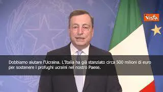 Draghi: "Ucraina merita tutto il sostegno che possiamo dare, Italia farà la sua parte"