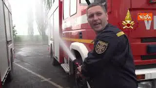 Vigili del Fuoco donano 45 automezzi ai colleghi ucraini