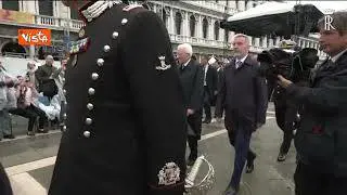 "Grazie Presidente", gli applausi al Presidente Mattarella a Venezia