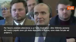 SOTTOTITOLI Zelensky: "500mila persone deportate dall'Ucraina in Russia"
