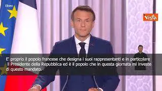 SOTTOTITOLI Macron: "Il nuovo popolo francese ha dato mandato a un nuovo Presidente"