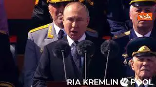"Per la Russia, per la vittoria" le parole conclusive del discorso del 9 maggio di Putin