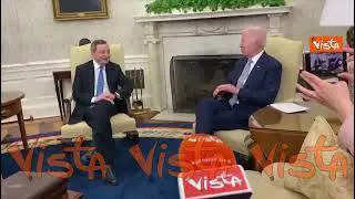 Draghi da Biden: "Putin pensava di dividerci, ma ha fallito"
