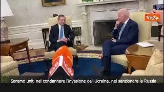 Draghi a Biden: "Se Putin pensava di dividerci ha sbagliato"