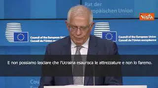 SOTTOTITOLI Borrell: "Da Ue ulteriori 500milioni di aiuti militari a Ucraina"