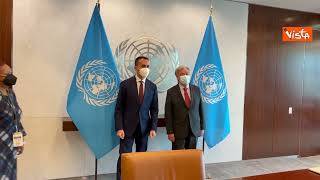 Il ministro Di Maio incontra il segretario Generale dell'Onu Guterres, le immagini