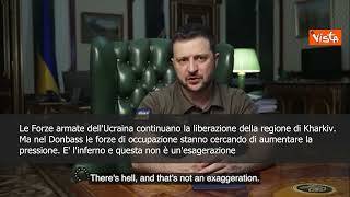 SOTTOTITOLI Zelensky: "Nel Donbass è l'inferno"