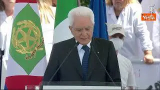Strage Capaci, Mattarella: "Vita della Repubblica sembrò fermarsi, come annientata dal dolore"