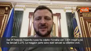 SOTTOTITOLI Zelensky: "In meno di tre mesi oltre 3000 attacchi aerei russi"