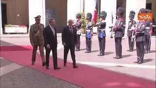 Draghi riceve il Presidente della Macedonia del Nord a Palazzo Chigi