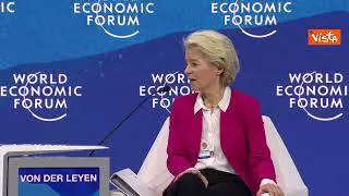 Von der Leyen a Davos: "Se la Russia tornerà alla democrazia, ritroverà il suo posto in Europa"