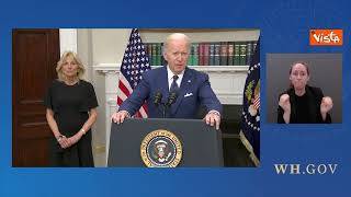 Biden: "Nella scuola in Texas altro massacro, perdere un figlio è vedersi strappare pezzo di anima"