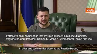 SOTTOTITOLI Zelensky: "In Donbass Russia persegue politica di genocidio"