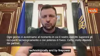 SOTTOTITOLI Zelensky: "Su armi all'ucraina mi aspetto buone notizie dalla prossima settimana"