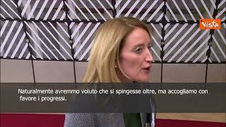 SOTTOTITOLI Metsola: "Azzerare dipendenza energia da Russia"