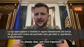 SOTTOTITOLI Zelensky: "Con sesto pacchetto sanzioni Ue Russia non potrà finanziare suo terrore"