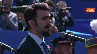 2 giugno, il Volo interpreta inno d'Italia davanti al Presidente Mattarella alla parata a Roma