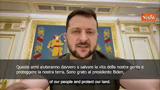 SOTTOTITOLI Zelensky: "Armi degli Stati Uniti ci aiuteranno a salvare vite"