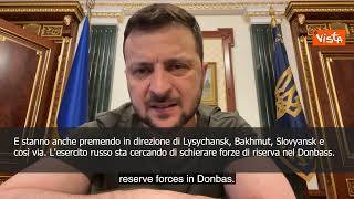 SOTTOTITOLI Zelensky: "Esercito russo pronto a schierare forze di riserva nel Donbass"