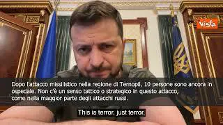 SOTTOTITOLI Zelensky: "Negli attacchi nella regione di Ternopil morta 12enne, fuggiva da Kharkiv"