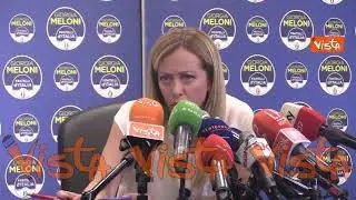 Meloni: "Salvini e Berlusconi fuori dal Governo Draghi? Fossi in loro lo farei"