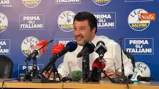 La battuta di Salvini: "Se non dovessi parlare con chi mi offende conferenza stampa sarebbe deserta"