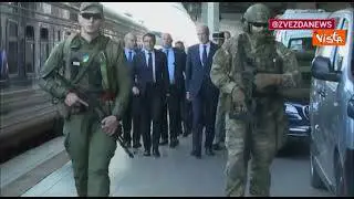 Draghi, Macron e Scholz a Kiev, l'arrivo nella capitale ucraina