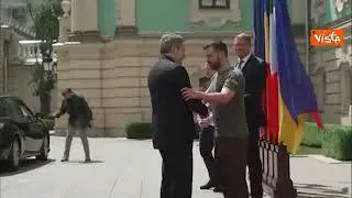 Draghi, Macron e Scholz incontrano il Presidente ucraino Zelensky