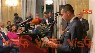 Di Maio: "No ad ambiguità. dovevamo scegliere da che parte della Storia stare"