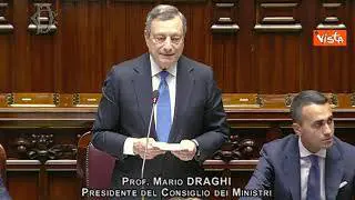 Siparietto in Aula, Fico interrompe Draghi per richiamare Sensi. E Di Maio esclama: "Vabbè, dai"