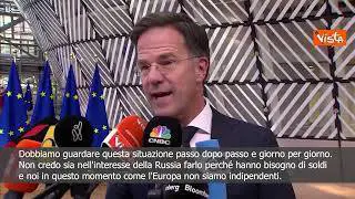 SOTTOTITOLI Il premier olandese Rutte: "Stop gas Russia? A Mosca servono soldi"
