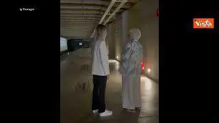 Liliana Segre e Chiara Ferragni insieme al Memoriale della Shoah