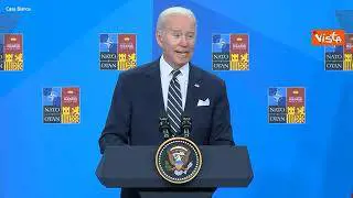 Biden in conferenza stampa chiama la Svezia Svizzera: Sto diventando ansioso sull'espansione Nato