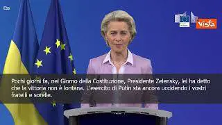 SOTTOTITOLI Von der Leyen: "Ue al fianco dell'Ucraina per tutto il tempo necessario"