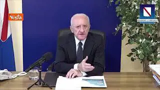 De Luca: "Ministero Salute non esiste, è in confusione totale"