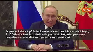 Putin: "Sanzioni dell'Occidente accelerano processo avvicinamento Russia e Bielorussia"