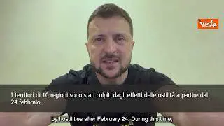 SOTTOTITOLI Zelensky: "2610 città sono sotto controllo russo"
