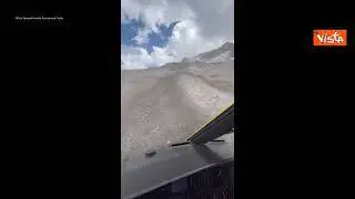 Le immagini aree dopo la valanga sulla Marmolada