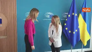 Giorgia Meloni a Strasburgo, ecco l'incontro con la presidente del Parlamento Ue Metsola