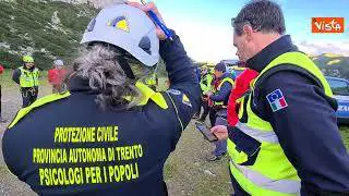 Tragedia Marmolada, le operazioni via terra per le ricerche di vittime e dispersi