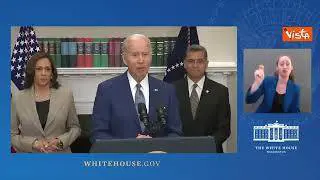 "Fine della citazione, ripeti la frase", nuova gaffe per Biden mentre legge il gobbo