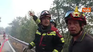 Incendio sul Carso, le immagini girate dall'elicottero dei Vigili del Fuoco