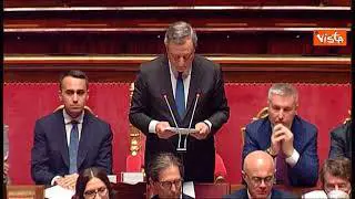 Draghi: "Dimissioni scelta sofferta ma dovuta"