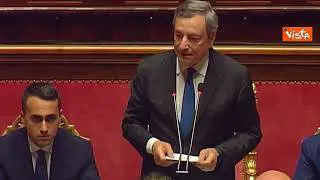 Draghi: "Chiedo che sia posta fiducia su risoluzione Casini. Non ho altro da aggiungere"