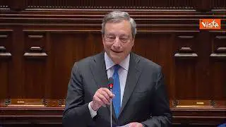 Draghi alla Camera: "Grazie. A volte anche cuore banchieri viene usato"